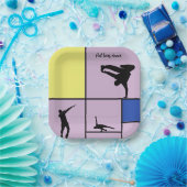 Piet Loves Dance Mondrian Street Hiphop Style Papieren Bordje (Feest)