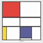 Piet Mondriaan, Compositie C Sticker (Vel)