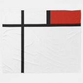 Piet Mondriaan - Compositie Geometrisch Abstract Fleece Deken (Voorkant (Horizontaal))