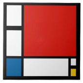 Piet Mondriaan, Compositie II Tegeltje (Voorkant)
