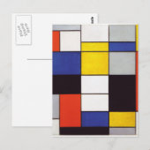 PIET MONDRIAAN - Compositon A 1923 Briefkaart (Voorkant / Achterkant)