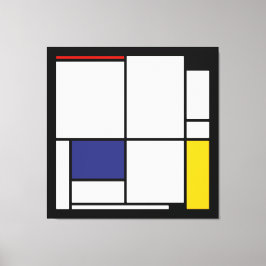 Piet Mondriaan, Tableau 1 Canvas Afdruk
