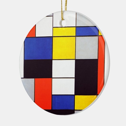 Piet Mondriaan's Compositie A Keramisch Ornament (Links)