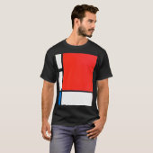 Piet Mondriaanse samenstelling met rood T-shirt (Voorkant volledig)