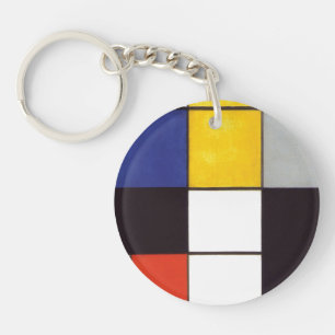 Piet Mondrian-1306 Sleutelhanger