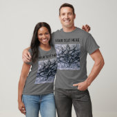 Piet Mondrian Abstract Gray Tree Custom T-shirt (Unisex)