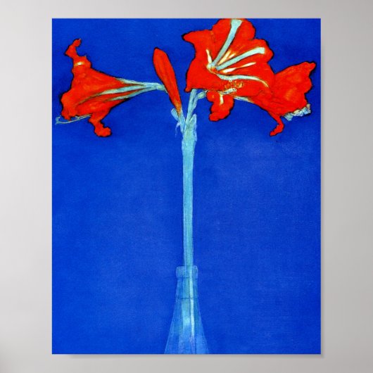 Piet Mondrian Amaryllis Poster (Voorkant)