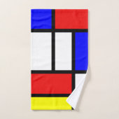Piet Mondrian Art Style Modern Bright kleuren Bad Handdoek (Handdoek)