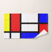 Piet Mondrian Art Style Modern Bright kleuren Bad Handdoek (Handdoek)
