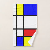 Piet Mondrian Art Style Modern Helderkleurig Bad Handdoek (Handdoek)