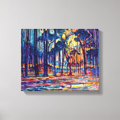 Piet Mondrian - Bossen nabij Oele Fine Art Paintin Canvas Afdruk (Voorkant)