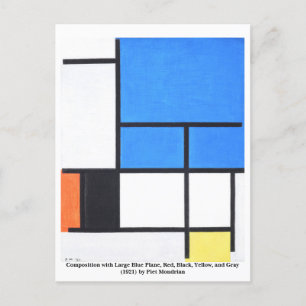 Piet Mondrian Briefkaart