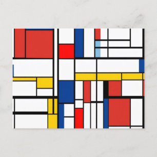 Piet Mondrian Briefkaart