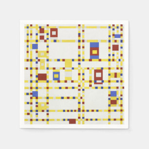 Piet Mondrian Broadway Boogie Woogie Abstracte Kun Servet
