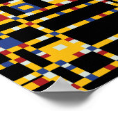 Piet Mondrian - Broadway Boogie Woogie Modern Art Poster (Hoek)