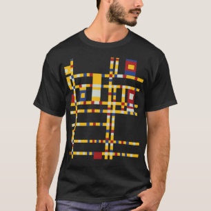 Piet Mondrian - Broadway Boogie Woogie Moderne Kun T-shirt