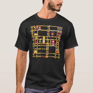 Piet Mondrian - Broadway Boogie Woogie Moderne Kun T-shirt