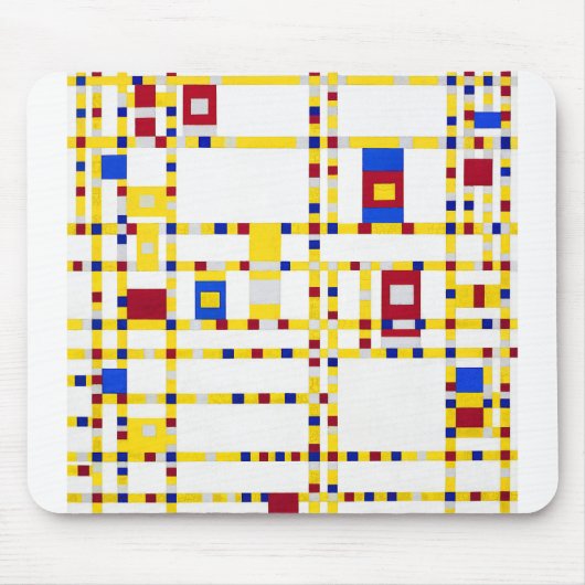 Piet Mondrian Broadway Boogie Woogie Muismat (Voorkant)