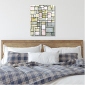 Piet Mondrian Compositie 8 Canvas Afdruk (Insitu (Slaapkamer))