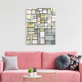Piet Mondrian Compositie 8 Canvas Afdruk (Insitu (Woonkamer))