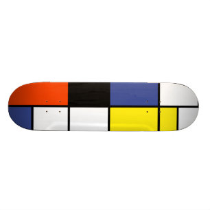 Piet Mondrian Compositie A - Abstracte Moderne Kun Skateboard