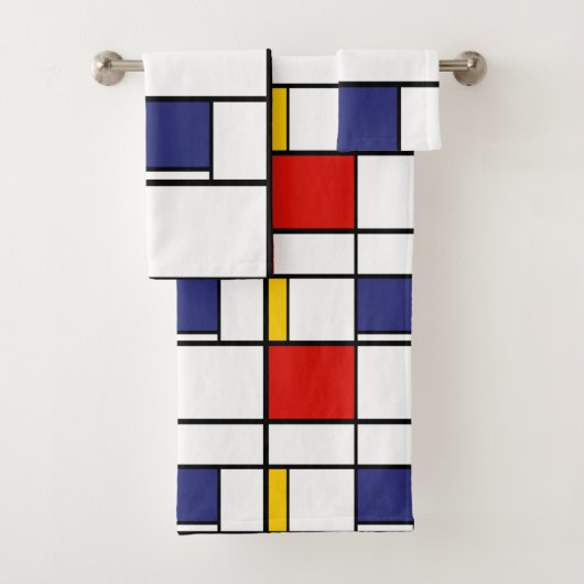 Piet Mondrian, Compositie C Bad Handdoek (Insitu)