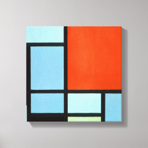 Piet Mondrian Compositie Canvas Afdruk