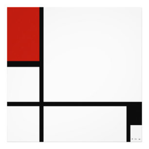 Piet Mondrian - Compositie Geometrisch Abstract Foto Afdruk