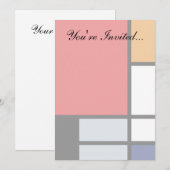 Piet Mondrian - Compositie met groot rood vlak Kaart (Voorkant / Achterkant)
