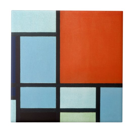 Piet Mondrian Compositie Tegeltje (Voorkant)