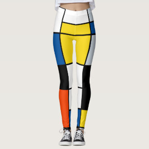 Piet Mondrian Composition A - Abstracte moderne ku Leggings