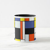 Piet Mondrian Composition A - Abstracte moderne ku Mok (Midden)