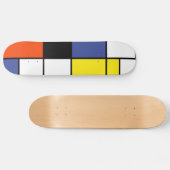 Piet Mondrian Composition A - Abstracte moderne ku Skateboard (Horizontaal)