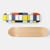 Piet Mondrian Composition A - Abstracte moderne ku Skateboard (Horizontaal)