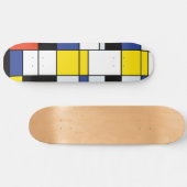 Piet Mondrian Composition A - Abstracte moderne ku Skateboard (Horizontaal)