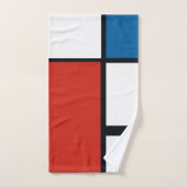 Piet Mondrian - Composition Abstrait géométrique (Serviette à main)