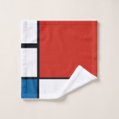 Piet Mondrian - Composition Abstrait géométrique (Gant de toilette)