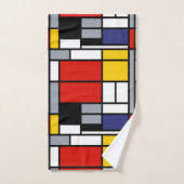 Piet Mondrian, Composition avec un grand plan roug (Serviette à main)