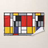Piet Mondrian, Composition avec un grand plan roug (Serviette à main)
