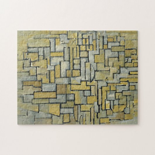 Piet Mondrian Composition in Brown and Grey Legpuzzel (Horizontaal)