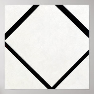 Piet Mondrian Composition No. 1 Lozenge with Vier Poster