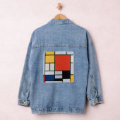  Piet Mondrian Composition, retro Denim Jacket (Hangar)