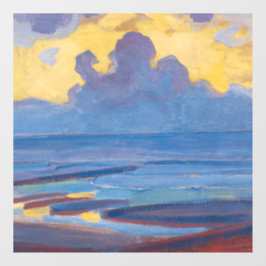 Piet Mondrian door het Zee beroemde schilderijen Raamsticker