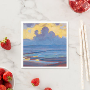 Piet Mondrian door het Zee beroemde schilderijen Servet