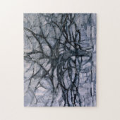Piet Mondrian Gray Tree Legpuzzel (Verticaal)