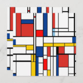 Piet Mondrian Kaart (Voorkant / Achterkant)