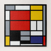 Piet Mondrian, Large Composition with Red Plane Legpuzzel (Verticaal)