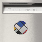 Piet Mondrian Modern Art Magneet (Insitu (Vaatwasser))