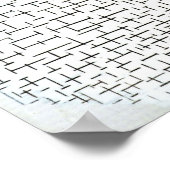 Piet Mondrian Modern Art Poster (Hoek)