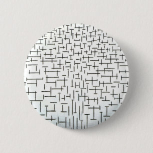 Piet Mondrian Modern Art Ronde Button 5,7 Cm